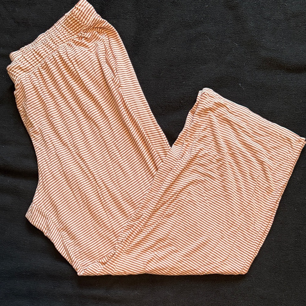 Old Navy Striped Pajama Pants - Orange and White